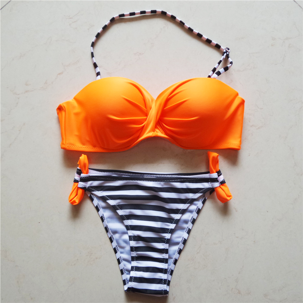 Striped Push-Up Bikini