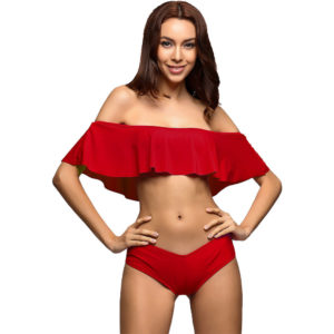 Bandeau Ruffle Bikini