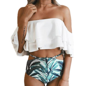 Ruffle High Waist Bikini